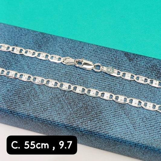 Cadena eslabón Valentino | 55 cm - 4 mm