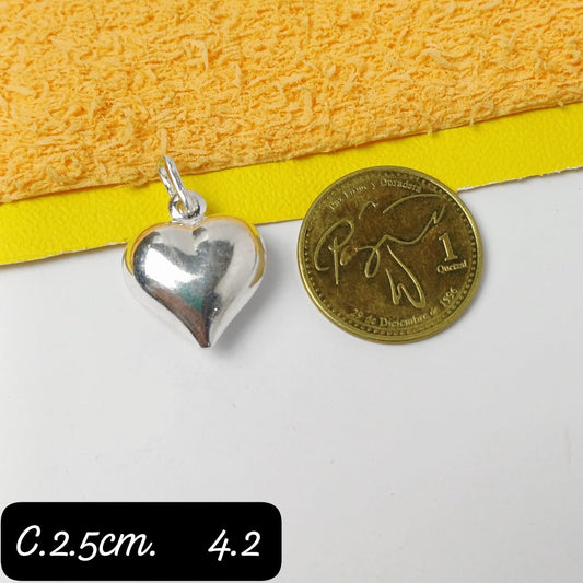 Dije de corazon liso