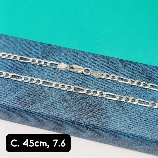 Cadena eslabón Figaro | 45 cm -  4 mm
