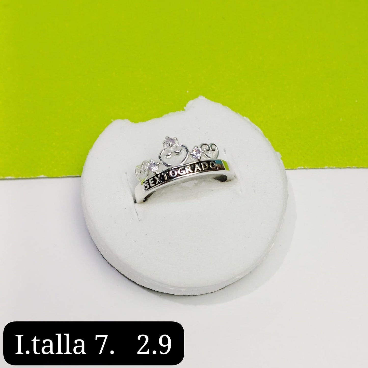 Anillo de graduación 6to grado
