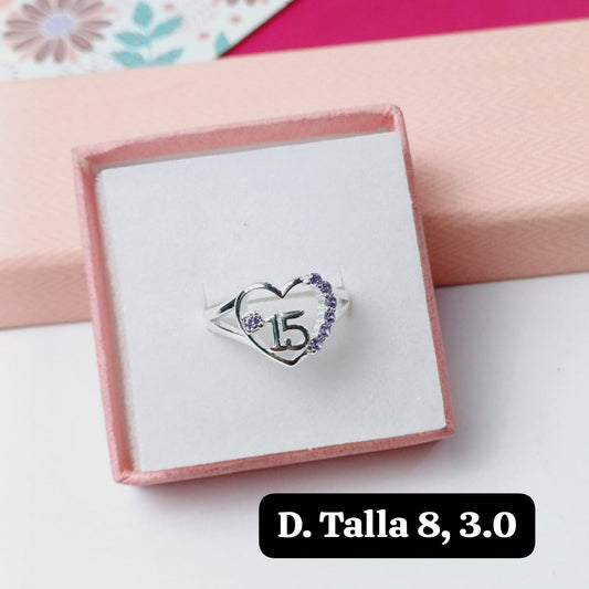 PDA72 - Anillo de 15 años  | 8 US