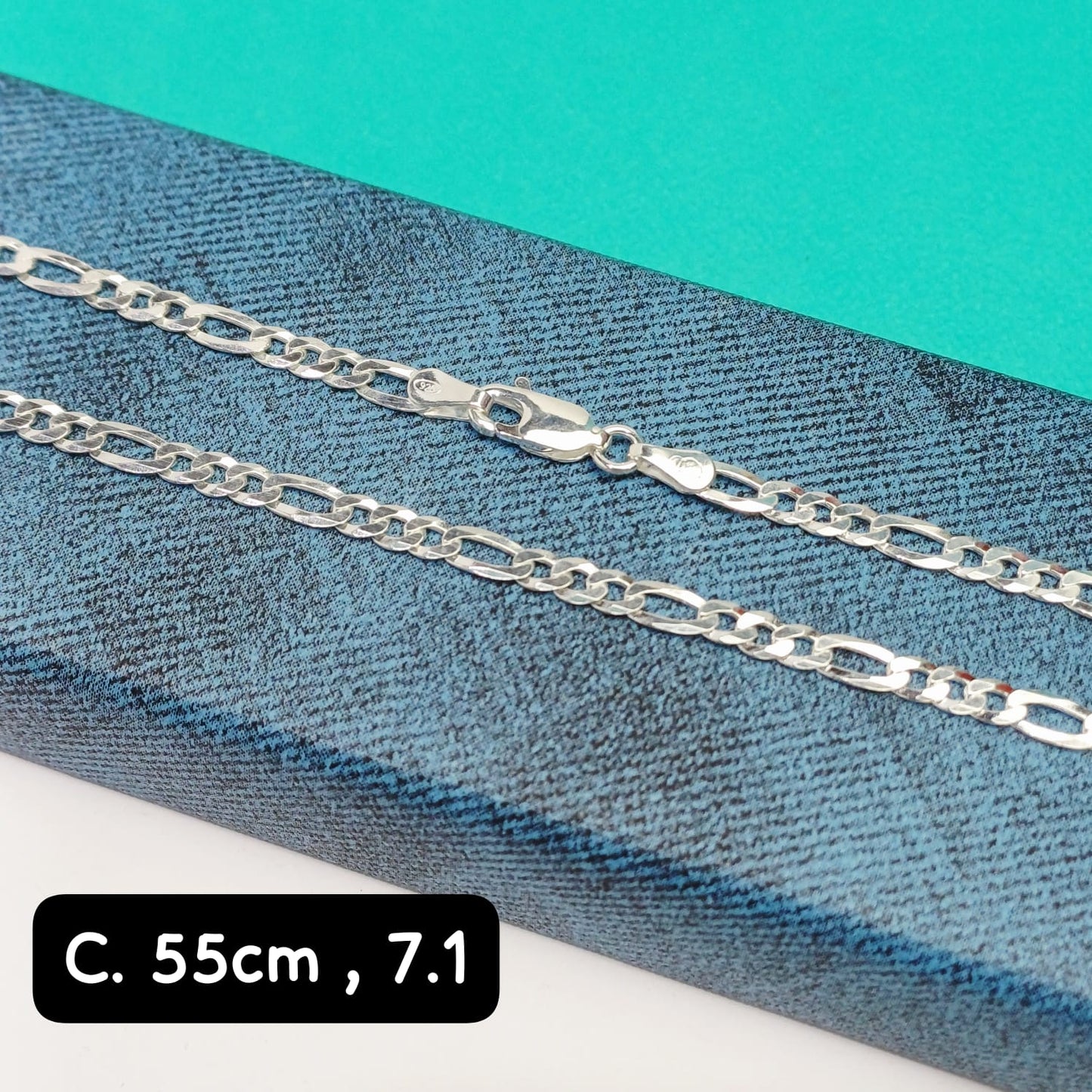 Cadena eslabón Figaro | 55 cm - 2 mm