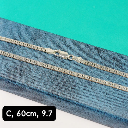 Cadena eslabón martillado| 60 cm -  3 mm