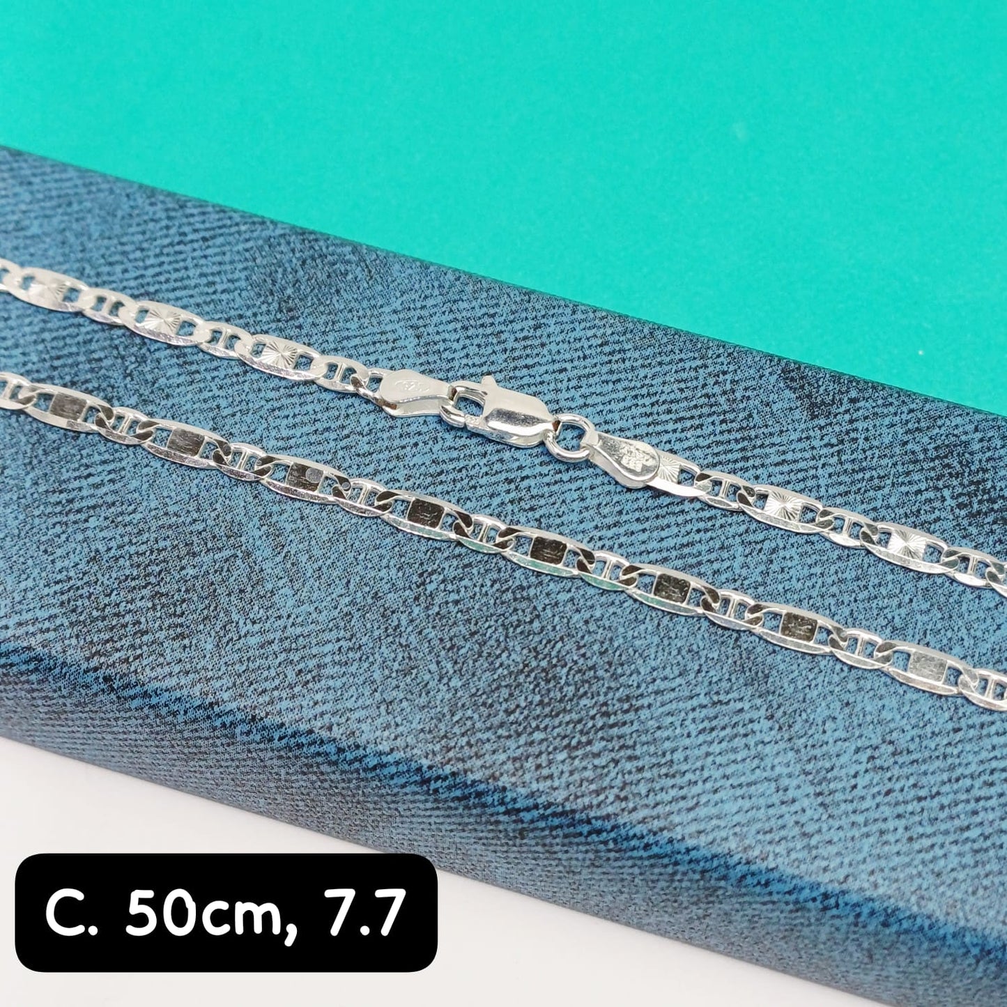 Cadena eslabón Valentino | 50 cm - 3 mm