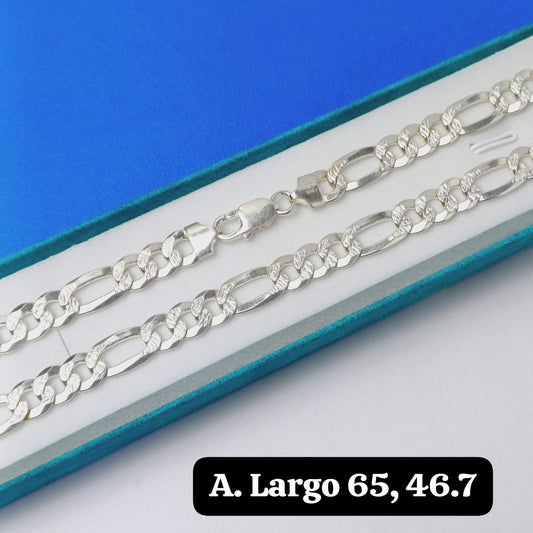 PAE887- Cadena eslabón Figaro | 65cm - 8 mm