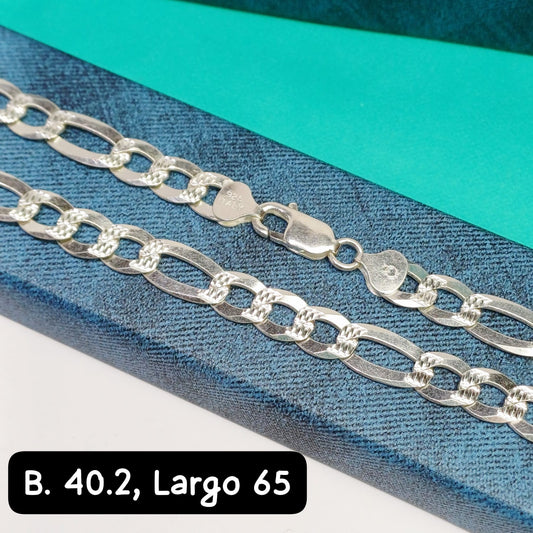 Cadena eslabón figaro| 65 cm - 7 mm