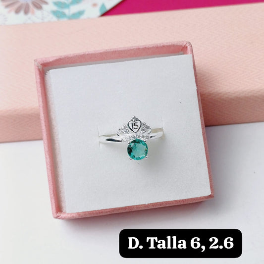 PDA62 - Anillo de 15 años  | 6 US