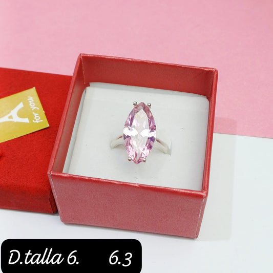 Anillo casual rosado | 6 US