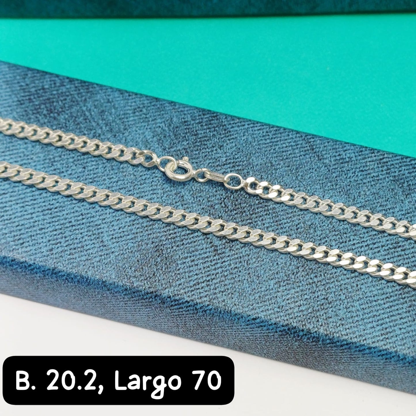 Cadena eslabón Martillado | 70 cm - 3 mm