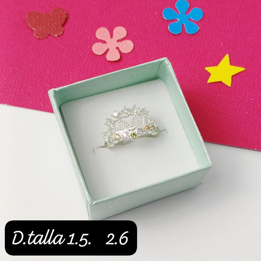 Anillo de niña de corona |1.5US