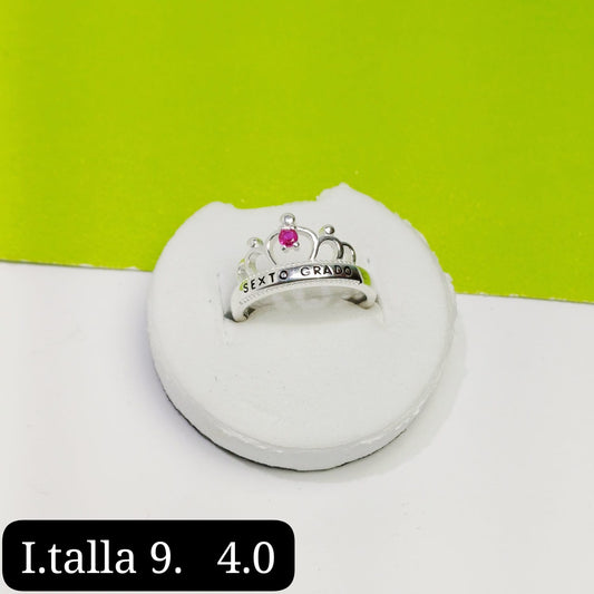 Anillo de graduación 6to grado