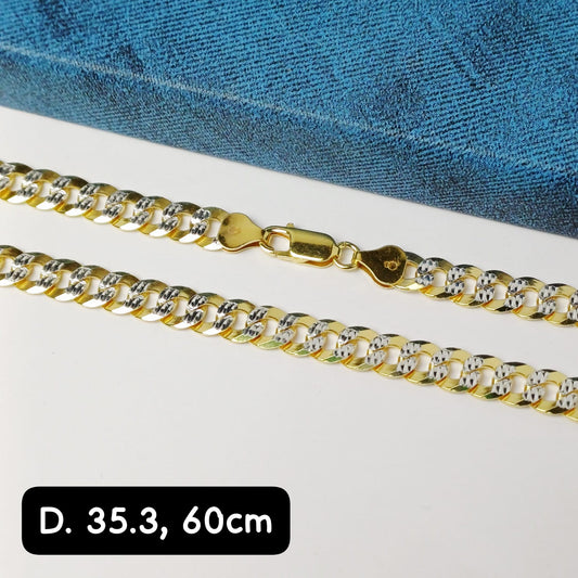 Cadena eslabón Martillado| 60 cm - 7 mm