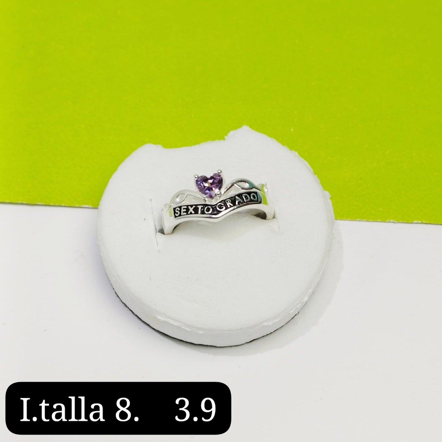Anillo de graduación 6to grado