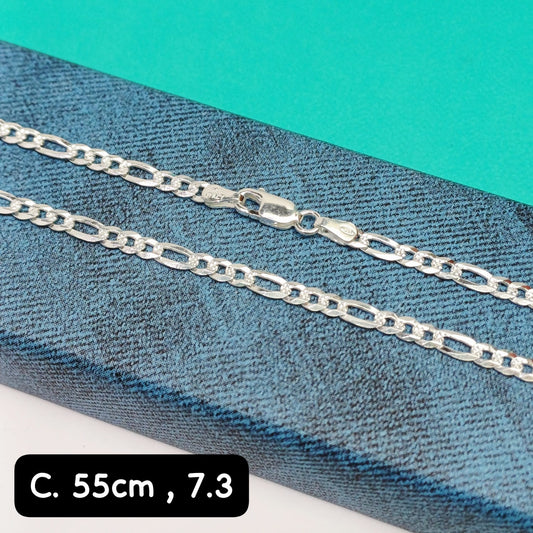 Cadena eslabón Figaro | 55 cm - 3 mm