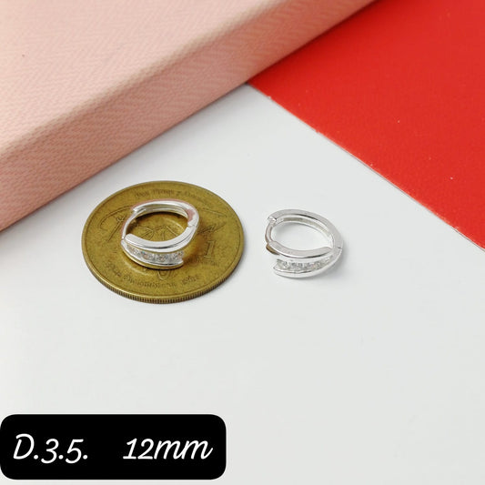 Argolla de micro zirconia | 12mm