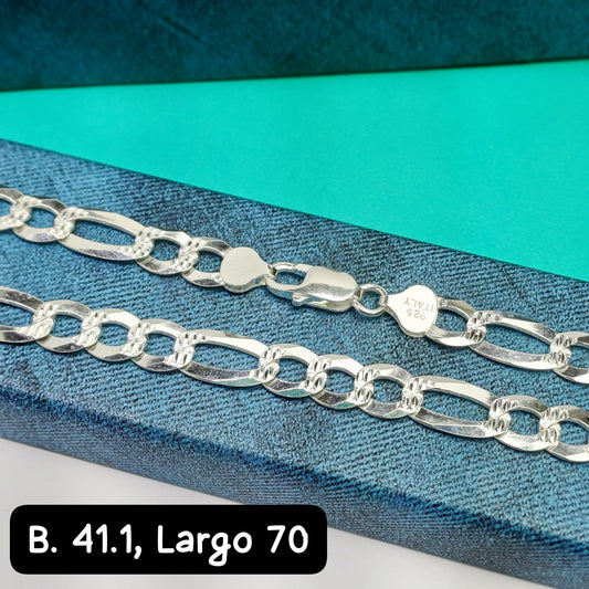 Cadena eslabón figaro | 70 cm - 8 mm