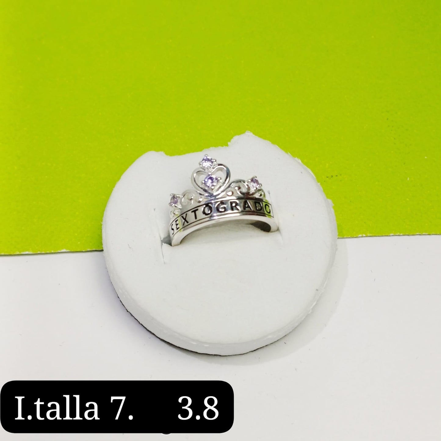 Anillo de graduación 6to grado