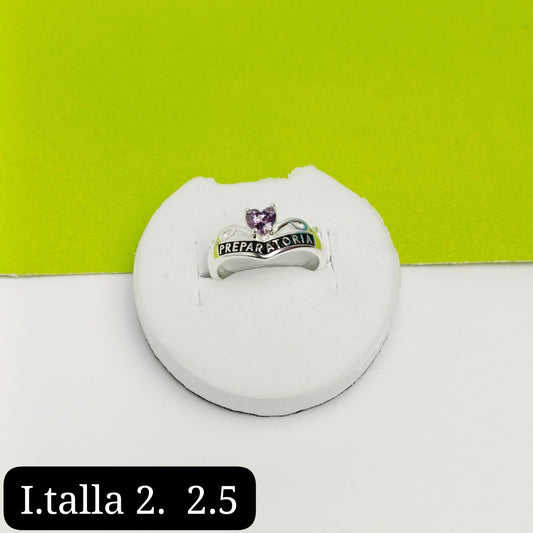 Anillo de graduación preparatoria