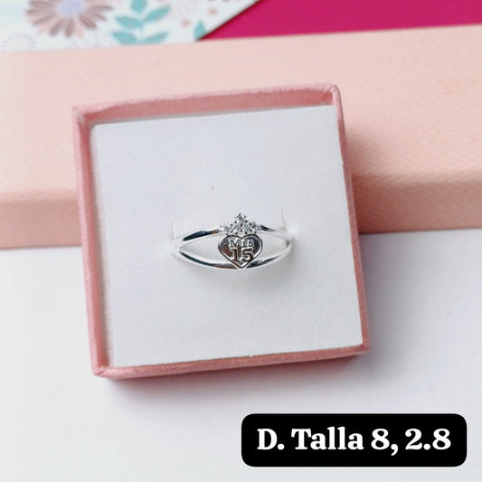 PDA67 - Anillo de 15 años | 8 US