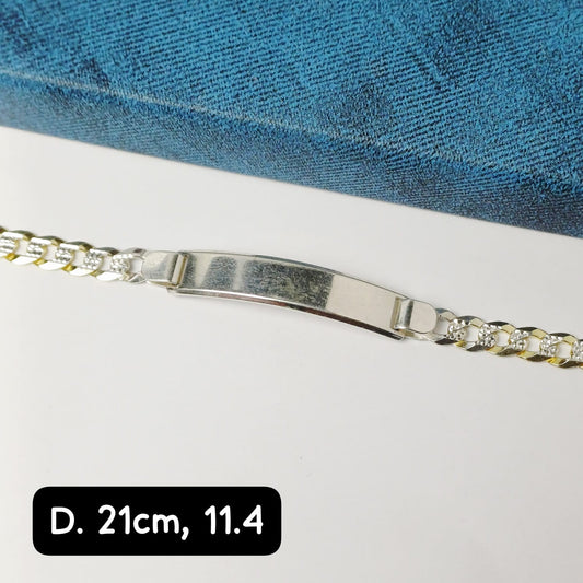 Pulsera para caballero con plancha