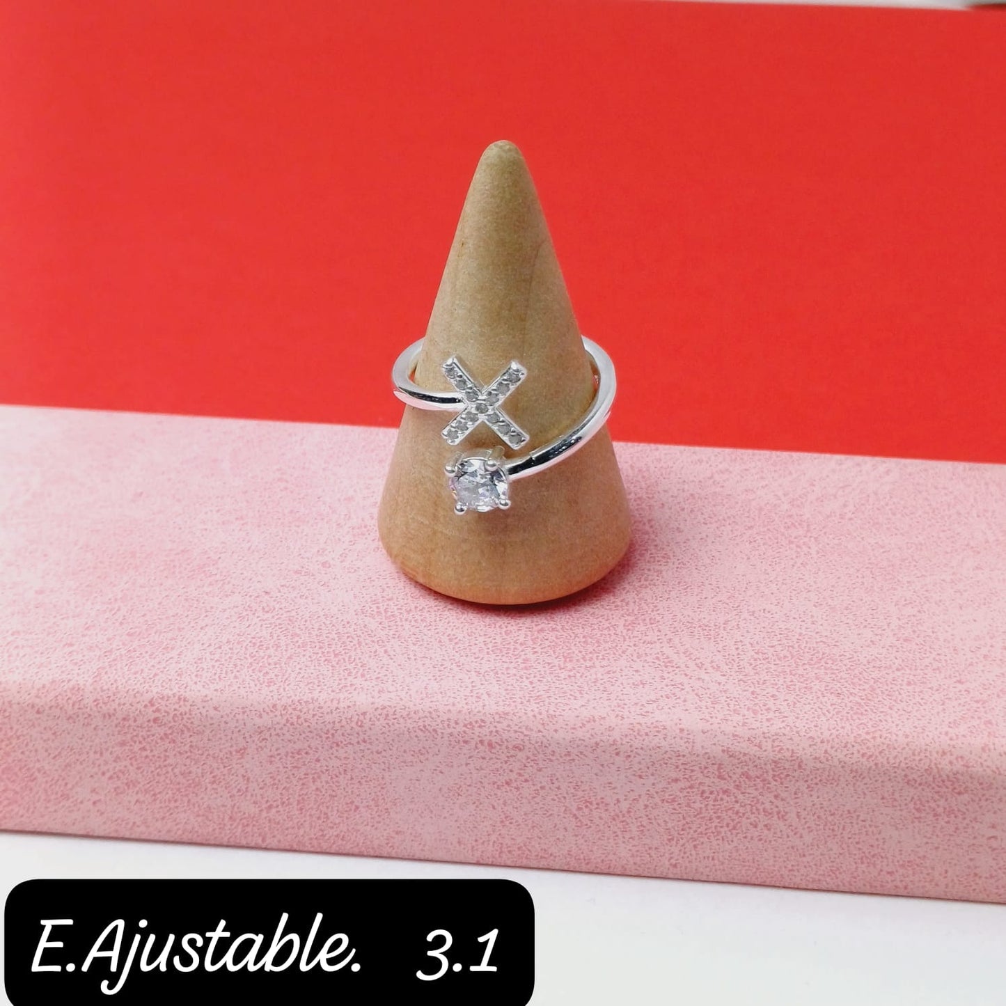 Anillo de letra "X" | 7US