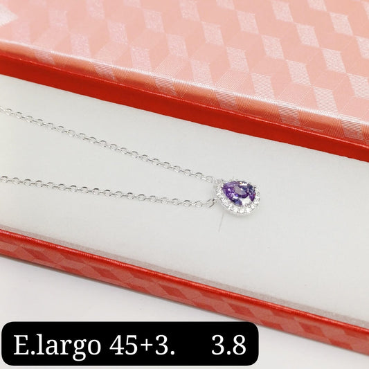 Gargantilla de gota morado