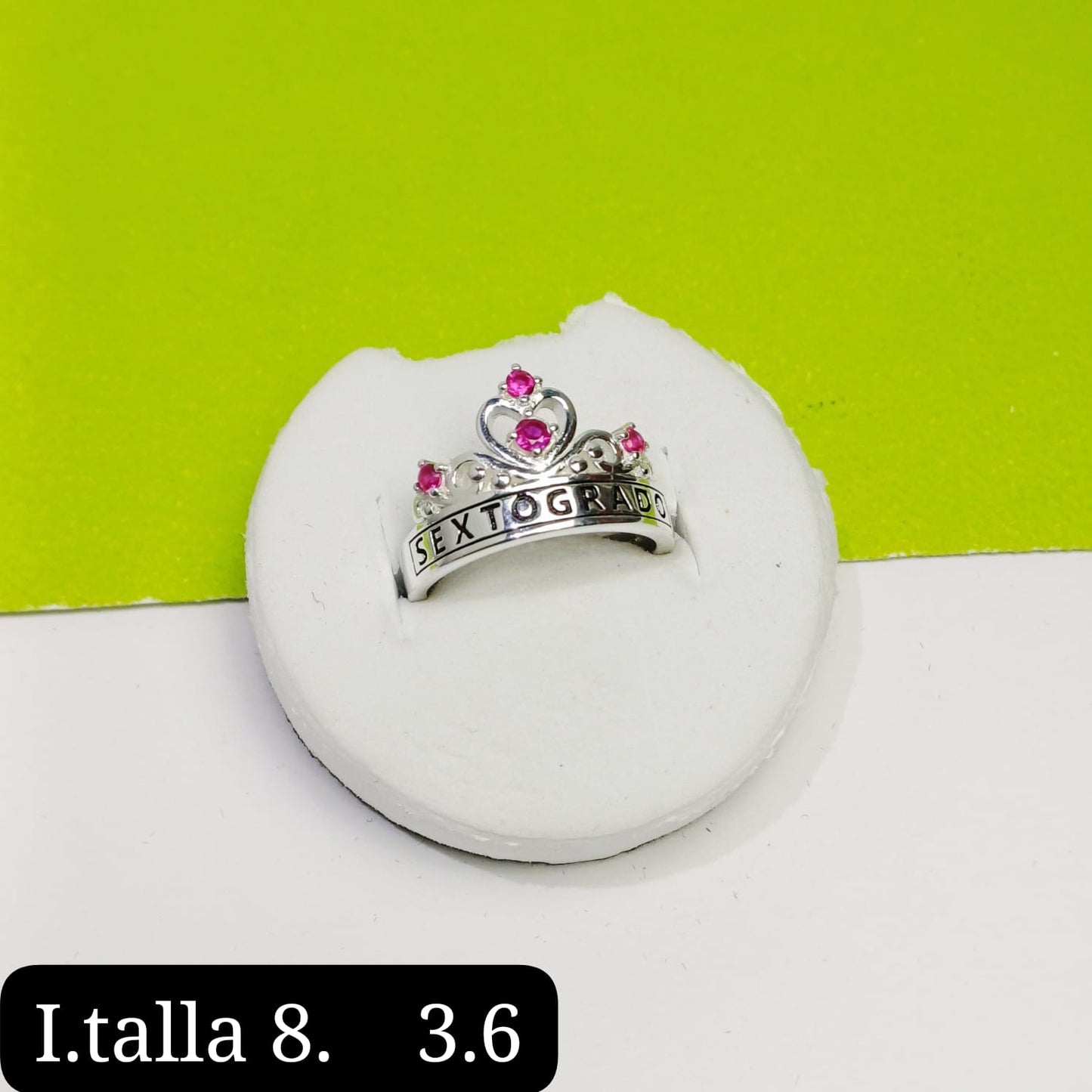 Anillo de graduación 6to grado