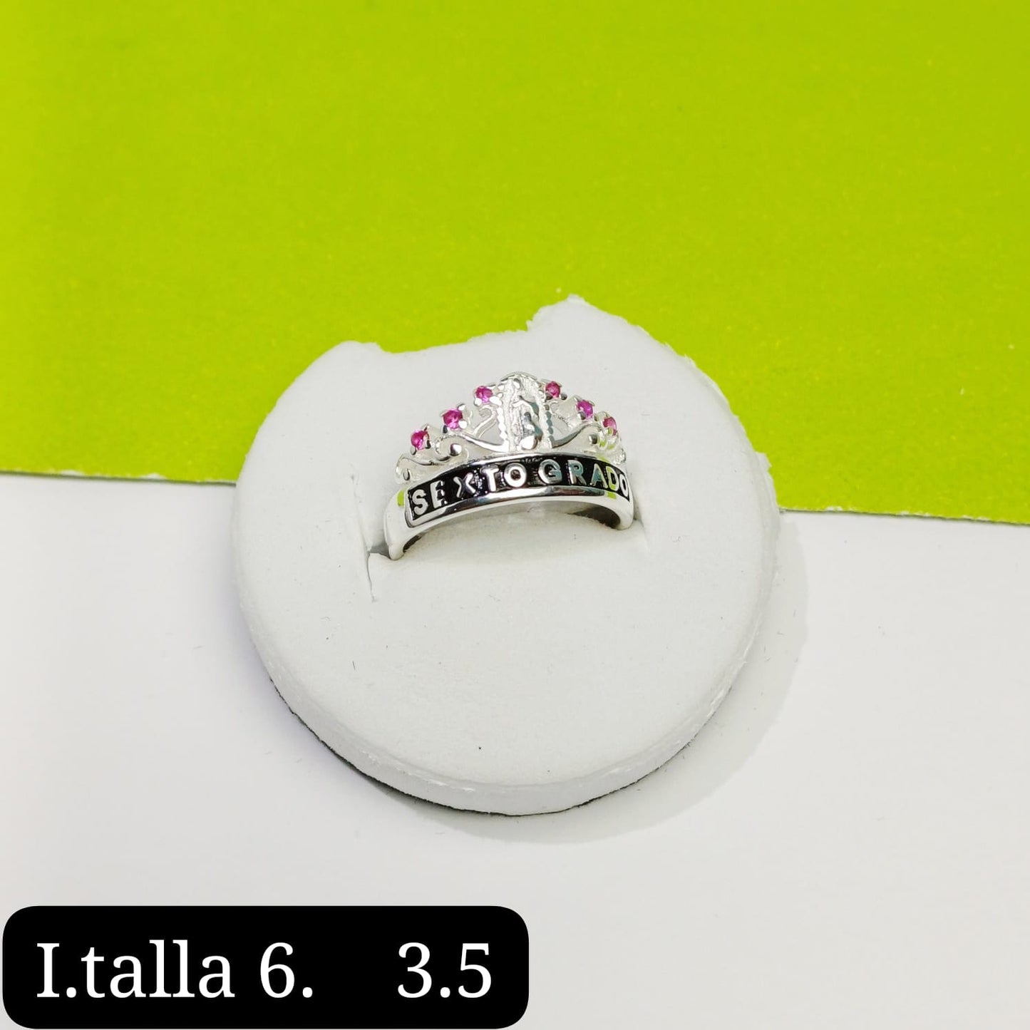 Anillo de graduación 6to grado