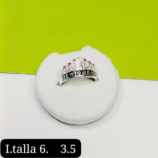 Anillo de graduación 6to grado