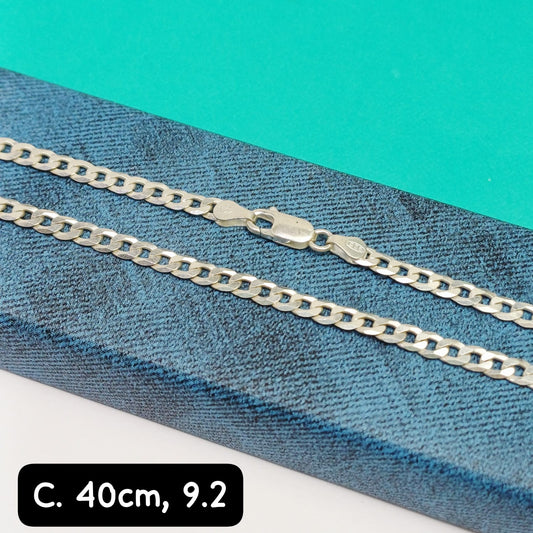 Cadena eslabón martillado    | 40 cm - 4 mm