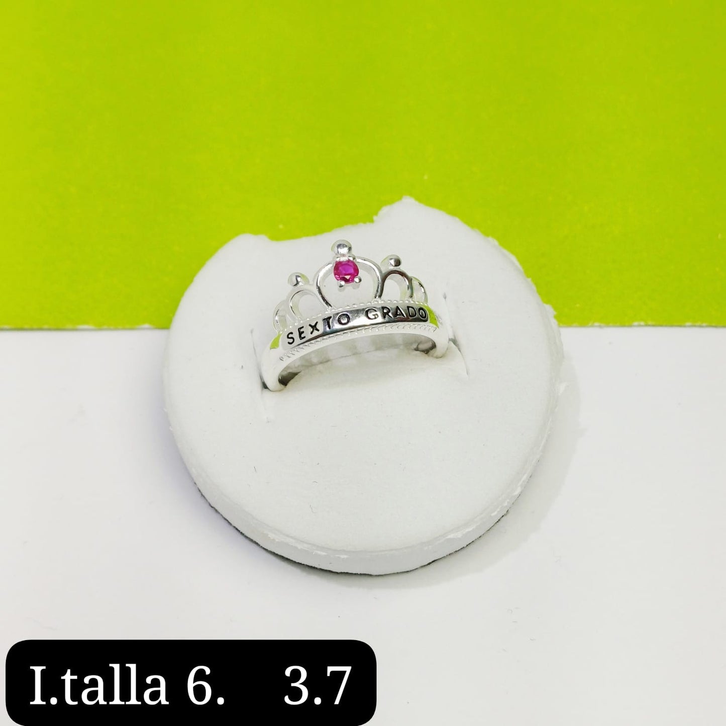 Anillo de graduación 6to grado
