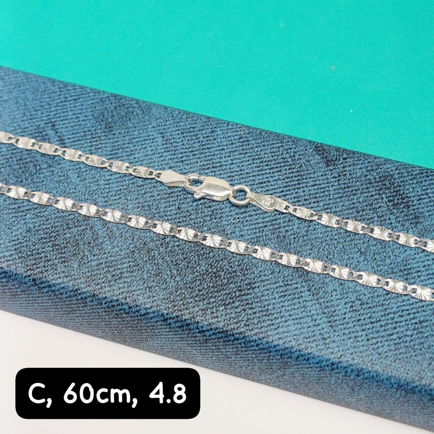 Cadena eslabón Valentino| 60 cm -  2 mm