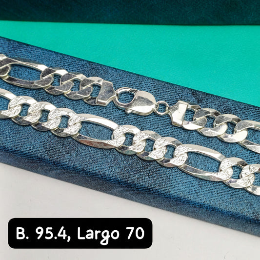Cadena eslabón figaro| 70 cm - 12 mm