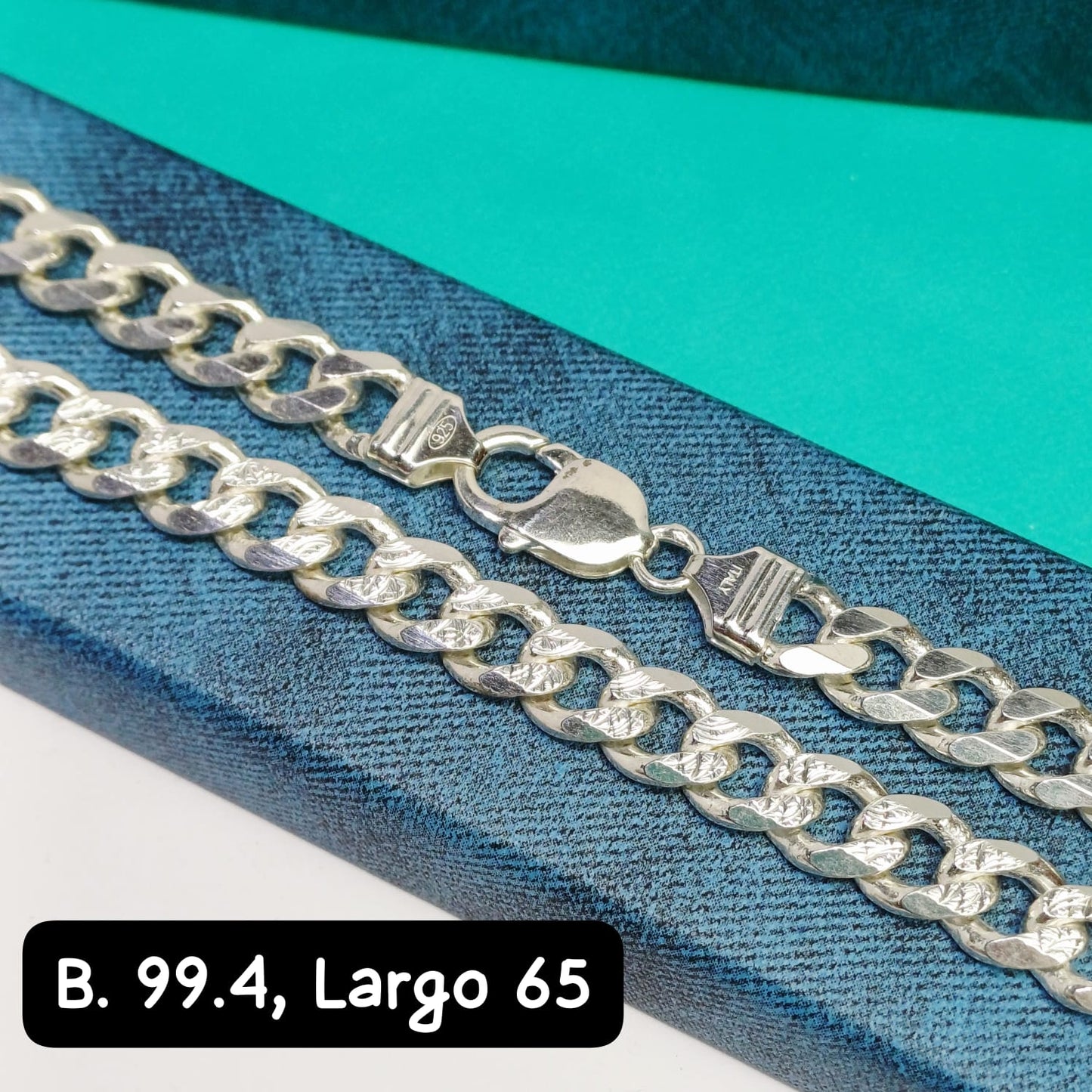 Cadena eslabón Martillado| 65 cm - 9 mm