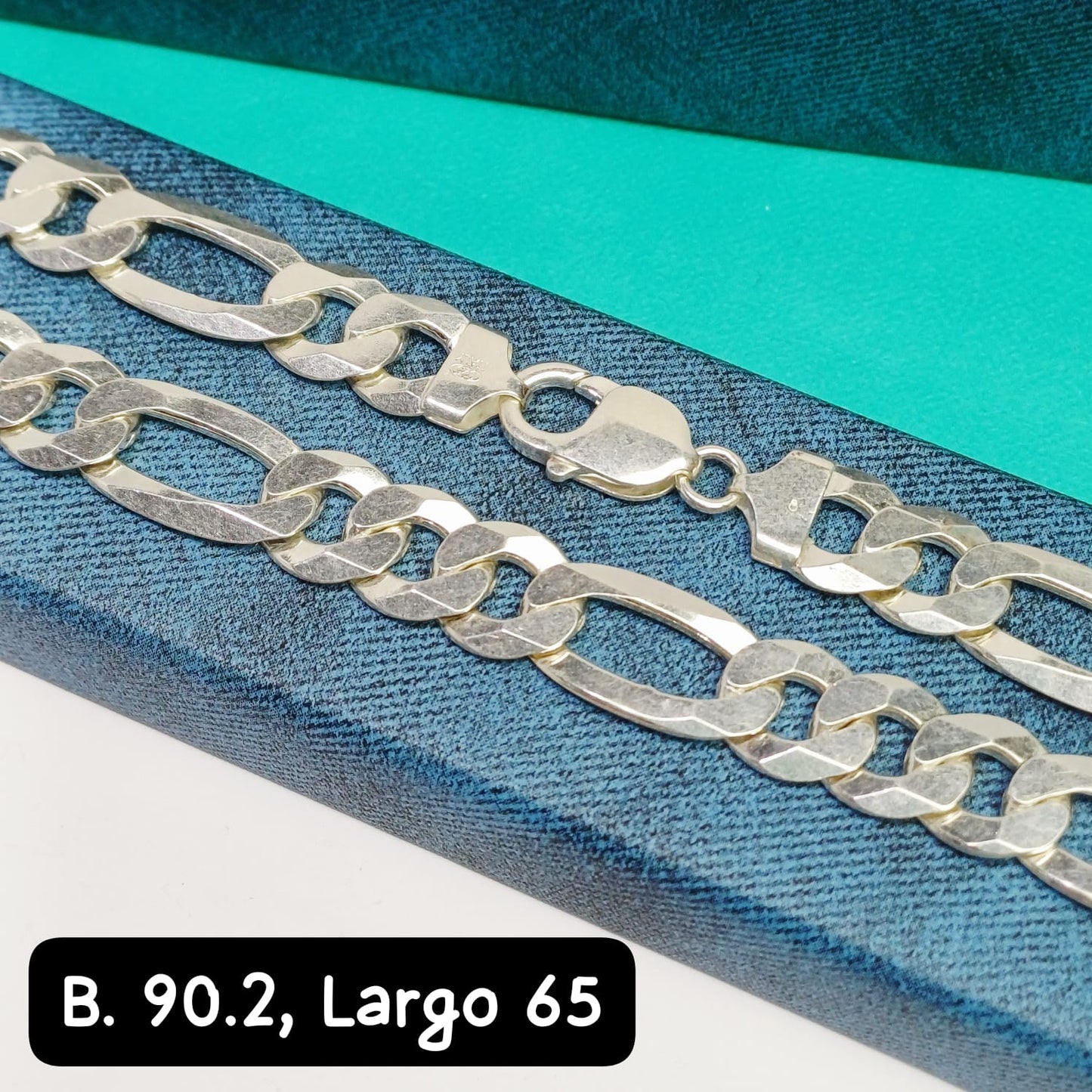 Cadena eslabón Figaro | 65 cm - 12 mm