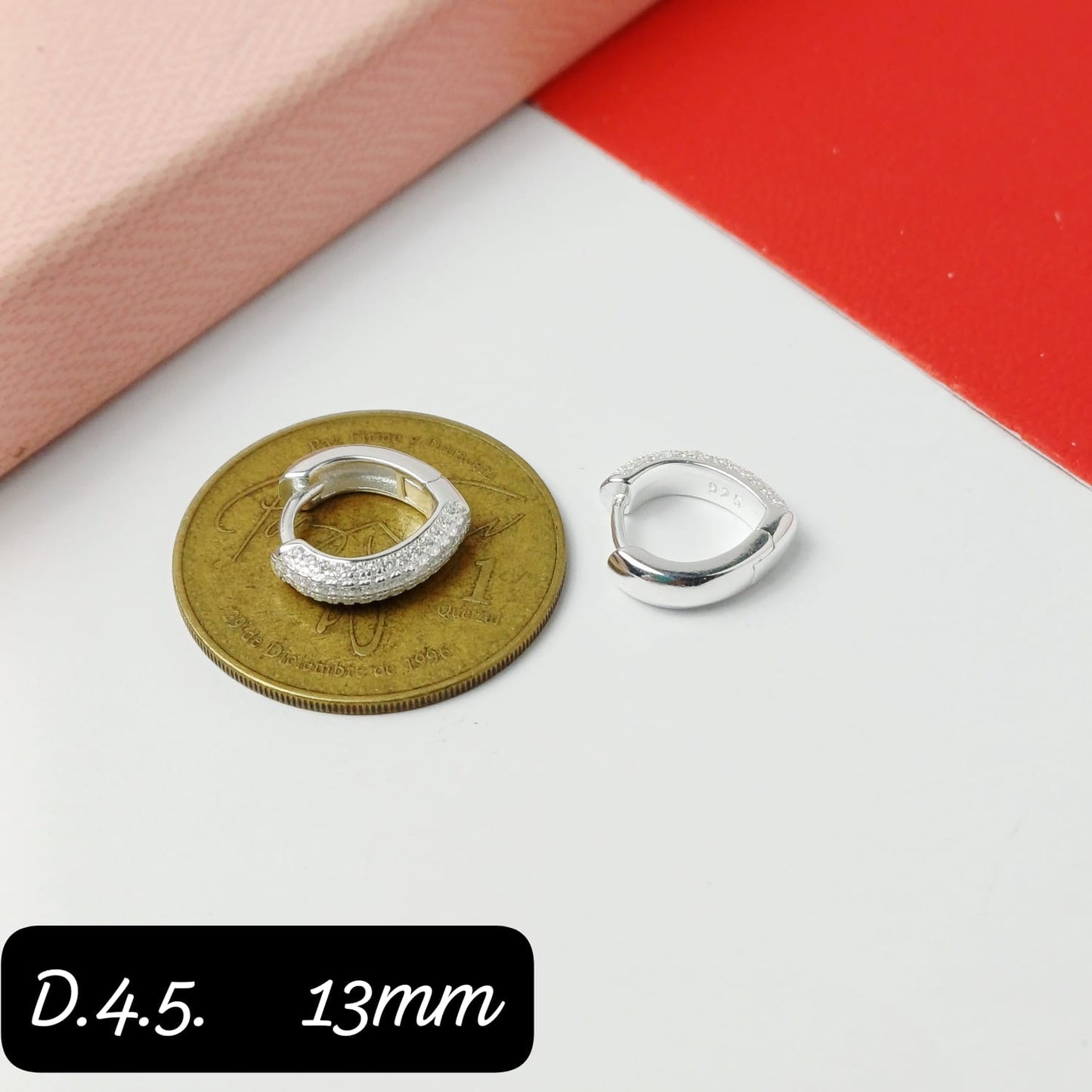 Argolla de micro zirconia  | 13mm