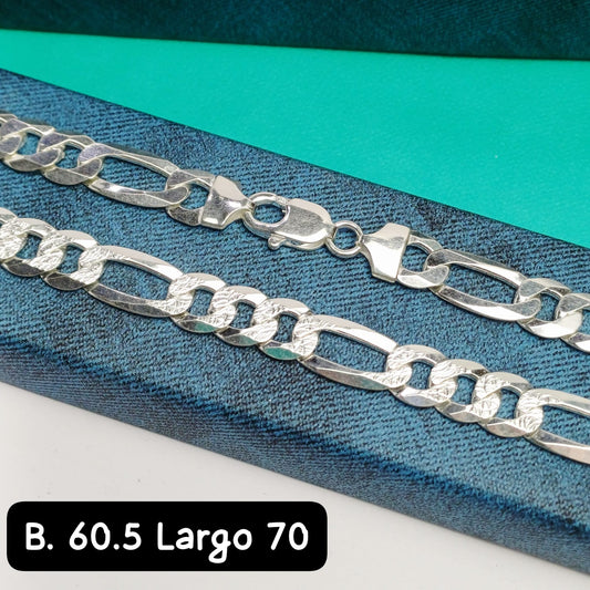 Cadena eslabón figaro| 70 cm - 10 mm