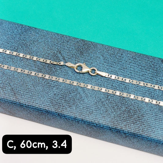 Cadena eslabón Valentino | 60 cm -  2 mm