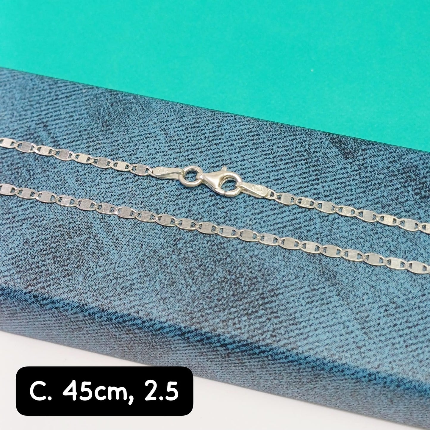 Cadena eslabón Valentino | 45 cm -  2 mm