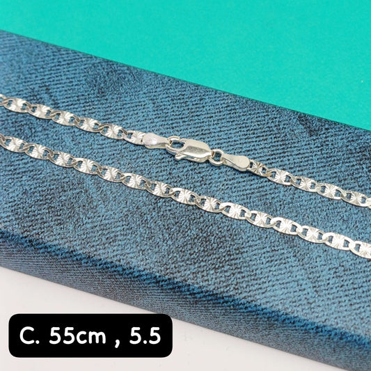 Cadena eslabón Valentino| 55 cm - 3 mm