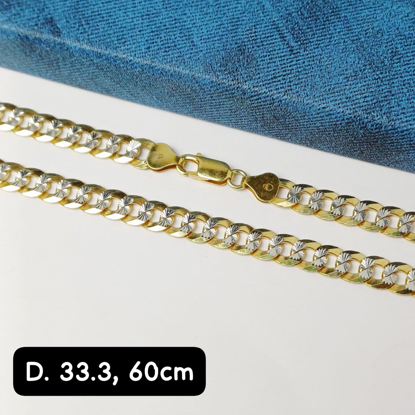 Cadena eslabón Martillado| 60 cm - 7 mm