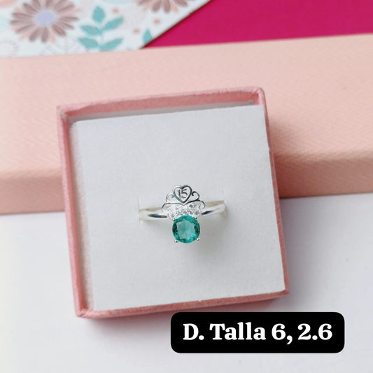 PDA62 - Anillo de 15 años  | 6 US