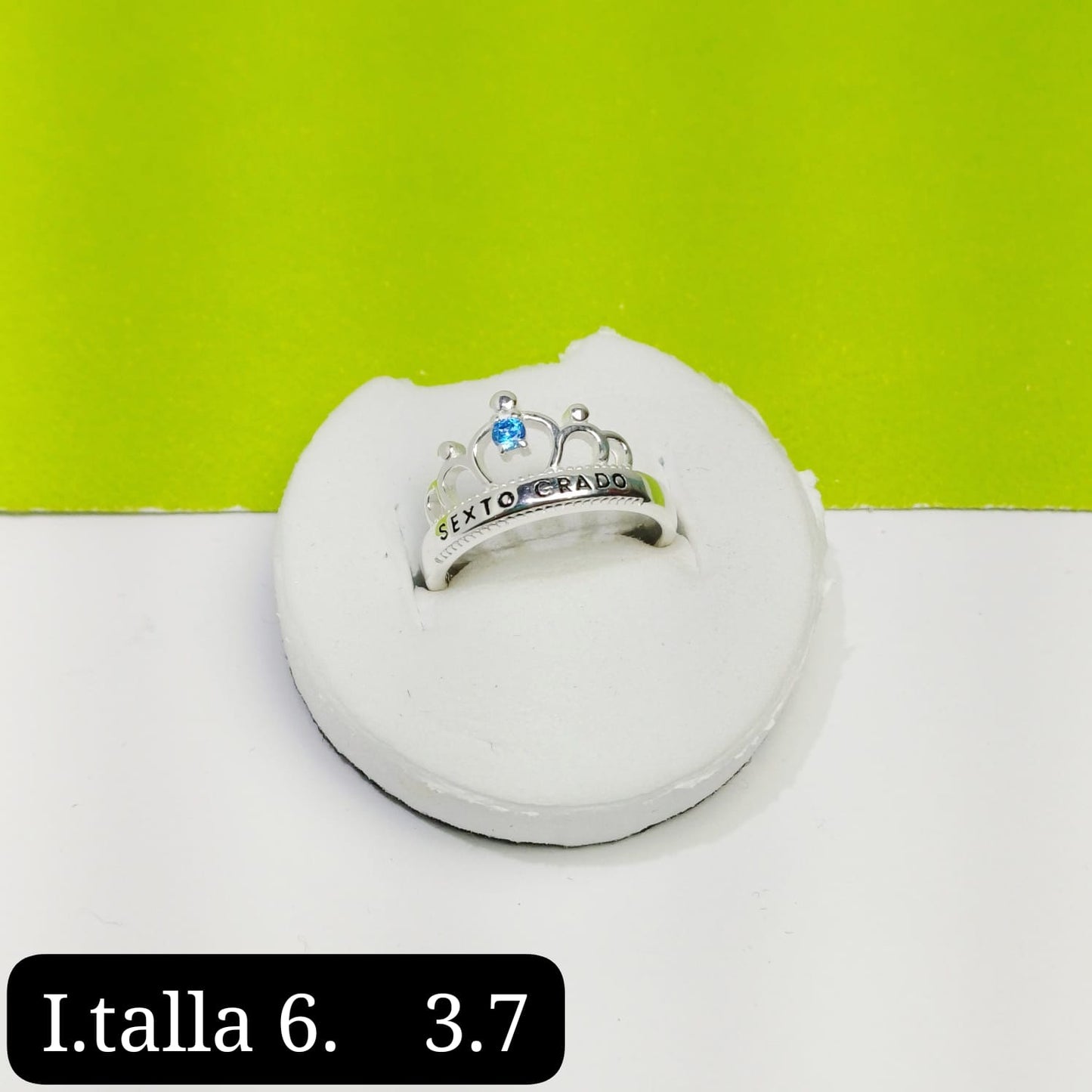 Anillo de graduación 6to grado