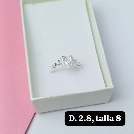 PDA67 - Anillo de promesa | 8 US