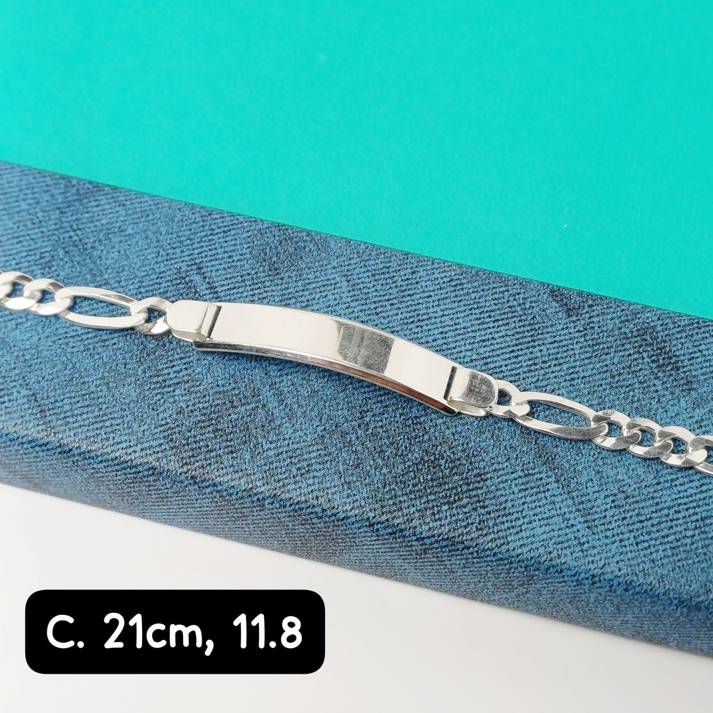 Pulsera para caballero con plancha