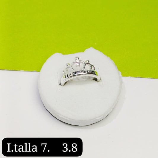 Anillo de graduación 6to grado