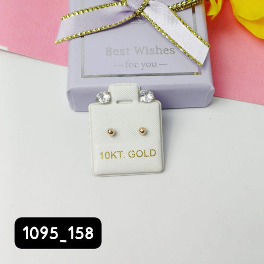 Arete de teléfono color blanco| 10k