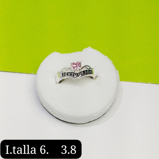Anillo de graduación 6to grado