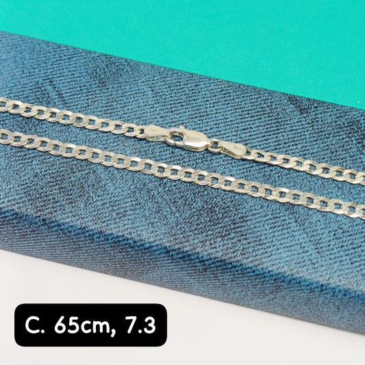 Cadena eslabón martillado| 65 cm - 3 mm