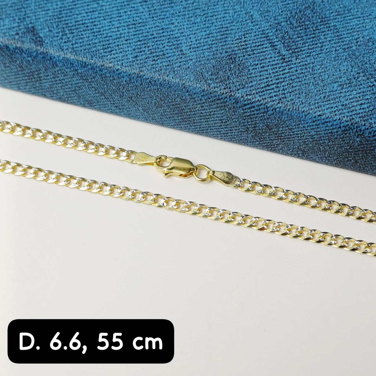 Cadena eslabón Martillado| 55 cm - 3 mm